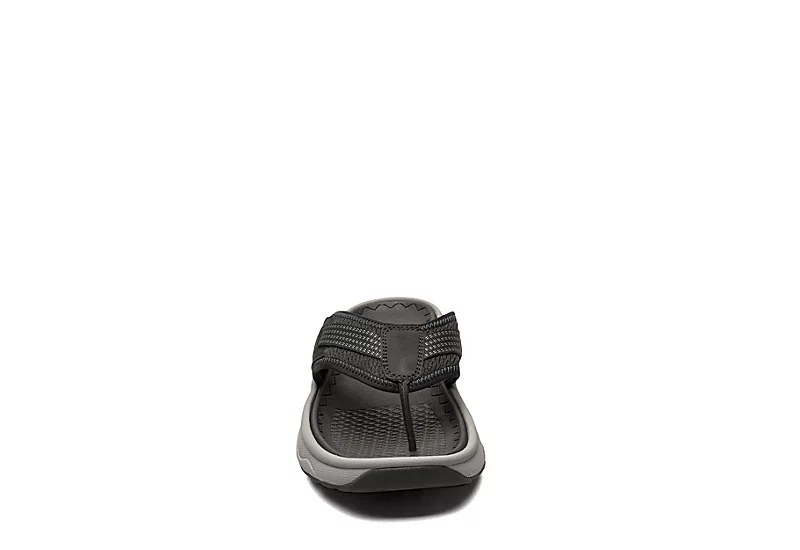 Florsheim Mens Tread Lite Flip Flop Sandal - Black 3 Florsheim Mens Tread Lite Flip Flop Sandal - Black - Image 3