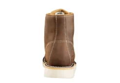 Carhartt Mens Waterproof 6-inch Moc Toe Wedge Boot - Brown -Fashion Shoe Store US 01 502201 03
