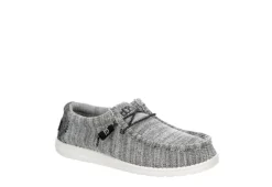 Heydude Mens Wally Slip On Sneaker - Pale Grey