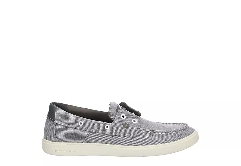Sperry Mens Outer Banks Boat Shoe - Grey 2 Sperry Mens Outer Banks Boat Shoe - Grey - Image 2