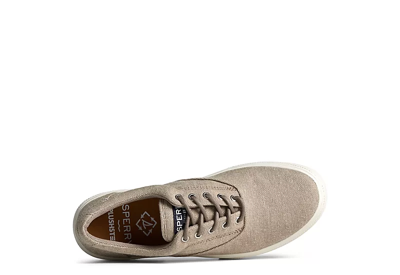 Sperry Mens Halyard Plushstep Cvo Sneaker - Taupe 5 Sperry Mens Halyard Plushstep Cvo Sneaker - Taupe - Image 5