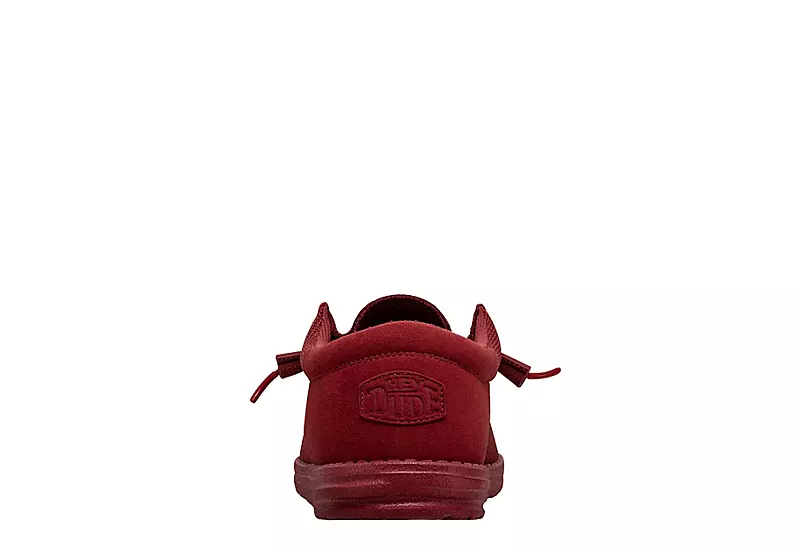 Heydude Mens Wally Slip On Sneaker - Red 4 Heydude Mens Wally Slip On Sneaker - Red - Image 4