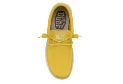Heydude Mens Wally Slip On Sneaker - Yellow -Fashion Shoe Store US 01 502327 04