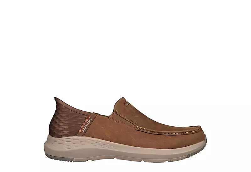 Skechers Mens Slip-ins Parson Slip On Sneaker - Brown 2 Skechers Mens Slip-ins Parson Slip On Sneaker - Brown - Image 2