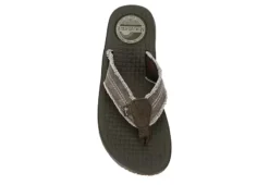 Margaritaville Mens Rag Time Flip Flop Sandal - Dark Brown -Fashion Shoe Store US 01 502724 05