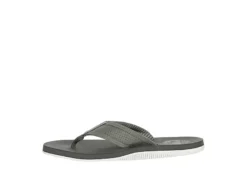 Margaritaville Mens Palm Flip Flop Sandal - Grey -Fashion Shoe Store US 01 502736 03