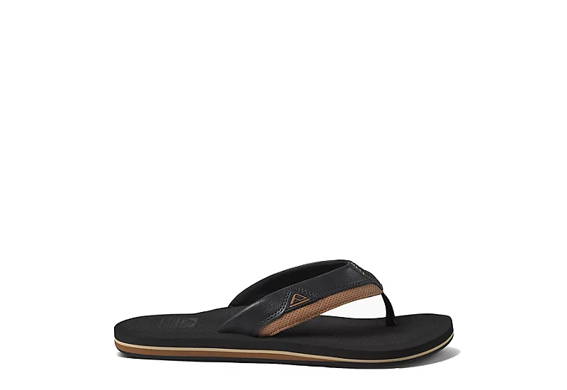 Reef Mens Cushion Dawn Flip Flop Sandal - Black 2 Reef Mens Cushion Dawn Flip Flop Sandal - Black - Image 2
