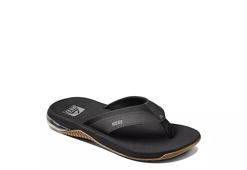 Reef Mens Anchor Flip Flop Sandal - Black 1 Reef Mens Anchor Flip Flop Sandal - Black