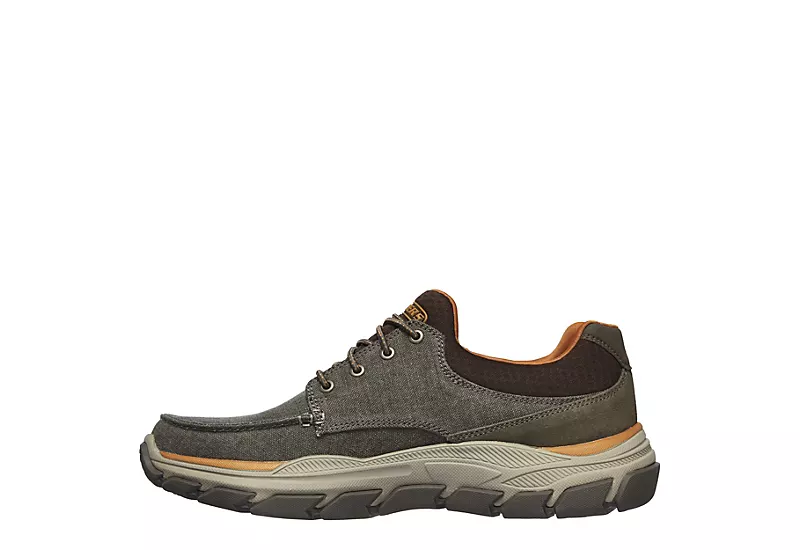 Skechers Mens Respected Sneaker - Brown 3 Skechers Mens Respected Sneaker - Brown - Image 3