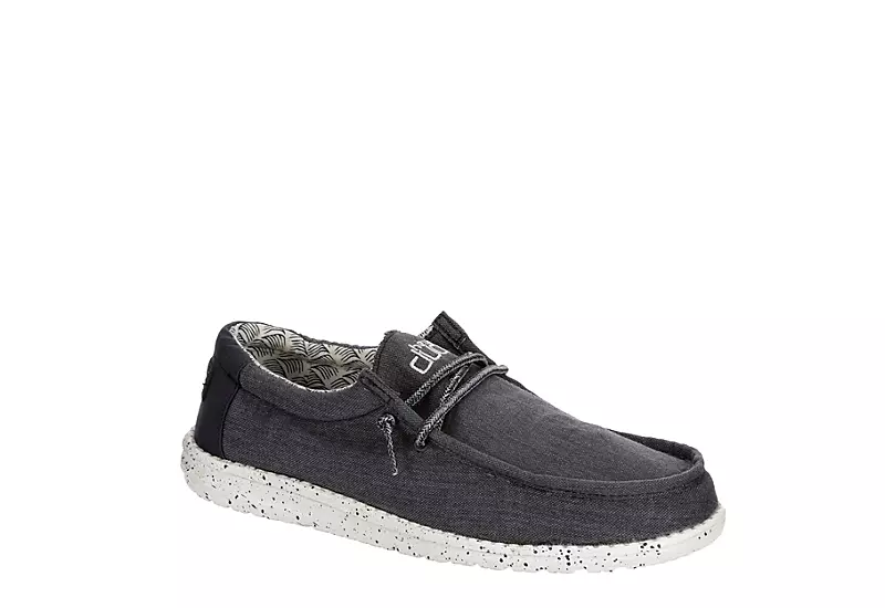 Heydude Mens Wally Slip On Sneaker - Navy 1 Heydude Mens Wally Slip On Sneaker - Navy