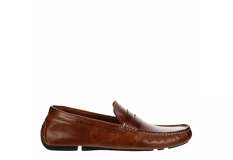 Franco Fortini Mens Daven Penny Loafer Oxford - Cognac 2 Franco Fortini Mens Daven Penny Loafer Oxford - Cognac - Image 2