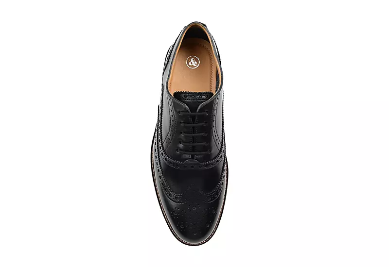 Thomas & Vine Mens Franklin Wingtip Oxford - Black 6 Thomas & Vine Mens Franklin Wingtip Oxford - Black - Image 6