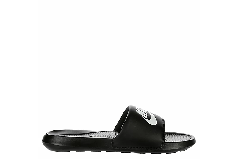 Nike Mens Victori One Slide Sandal - Black 2 Nike Mens Victori One Slide Sandal - Black - Image 2