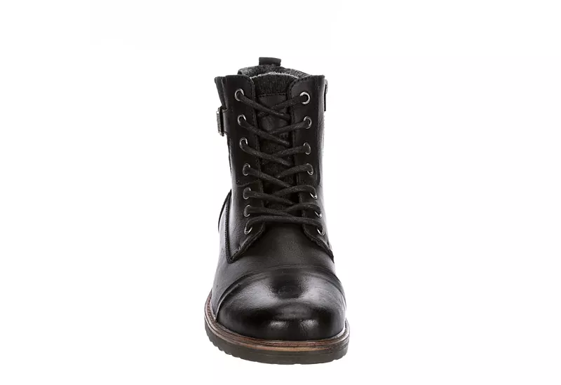 Restoration Mens Jump Lace-up Boot - Black 3 Restoration Mens Jump Lace-up Boot - Black - Image 3