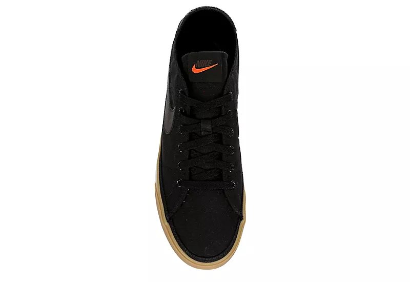 Nike Mens Court Legacy Low Sneaker - Black 6 Nike Mens Court Legacy Low Sneaker - Black - Image 6