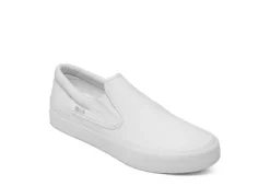 Dc Shoes Mens Trase Slip On Sneaker - White