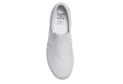 Dc Shoes Mens Trase Slip On Sneaker - White -Fashion Shoe Store US 01 600695 03