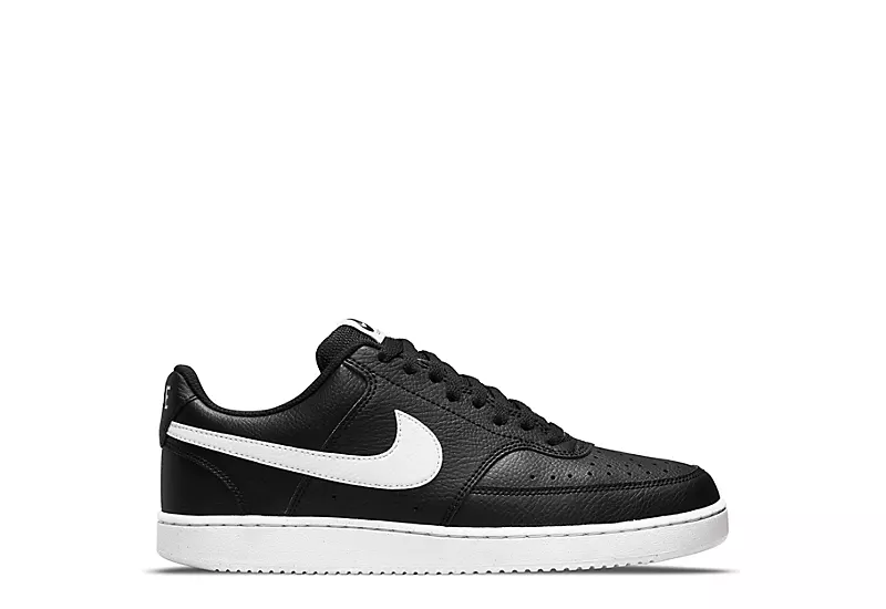 Nike Mens Court Vision Low Sneaker - Black 2 Nike Mens Court Vision Low Sneaker - Black - Image 2