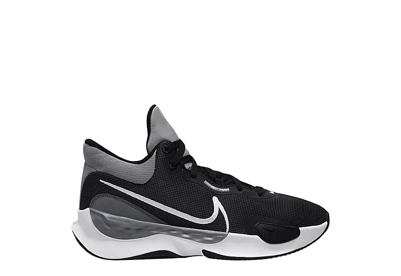 Nike Mens Renew Elevate 3 Basketball Shoes - Black 2 Nike Mens Renew Elevate 3 Basketball Shoes - Black - Image 2