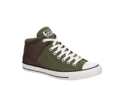 Converse Mens Chuck Taylor All Star High Street Sneaker - Olive