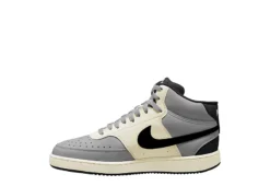 Nike Mens Court Vision Mid Sneaker - Grey -Fashion Shoe Store US 01 601011 02