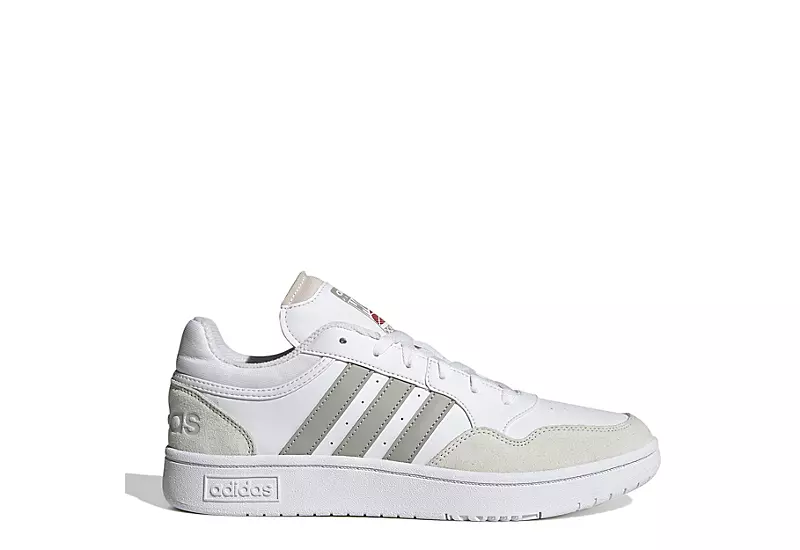 Adidas Mens Hoops 3.0 Low Sneaker - White 2 Adidas Mens Hoops 3.0 Low Sneaker - White - Image 2
