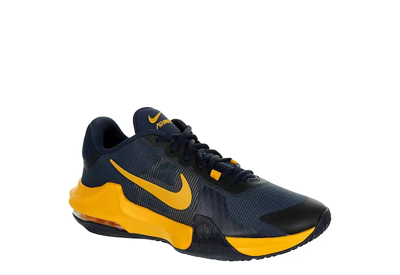 Nike Mens Air Max Impact 4 Basketball Shoe - Navy 1 Nike Mens Air Max Impact 4 Basketball Shoe - Navy