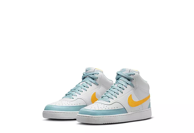 Nike Mens Court Vision Mid Sneaker - White 1 Nike Mens Court Vision Mid Sneaker - White