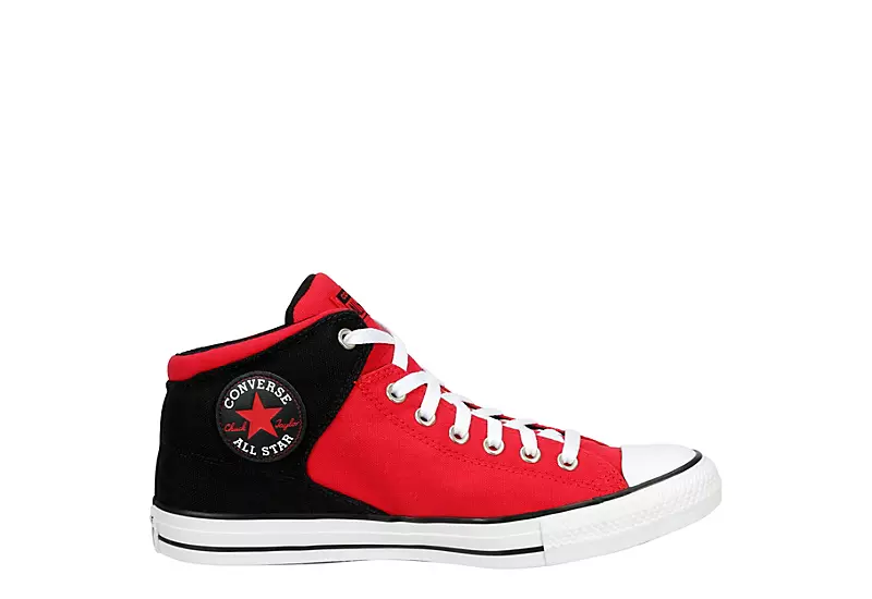 Converse Mens Chuck Taylor All Star High Street Sneaker - Red 2 Converse Mens Chuck Taylor All Star High Street Sneaker - Red - Image 2