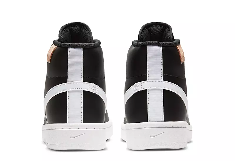 Nike Mens Court Royale 2 Mid Sneaker - Black 4 Nike Mens Court Royale 2 Mid Sneaker - Black - Image 4