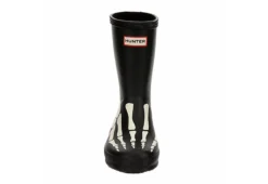 Hunter Boots Llc Boys Infant First Classic Skeleton Print Rain Boot - Black -Fashion Shoe Store US 01 702388 02