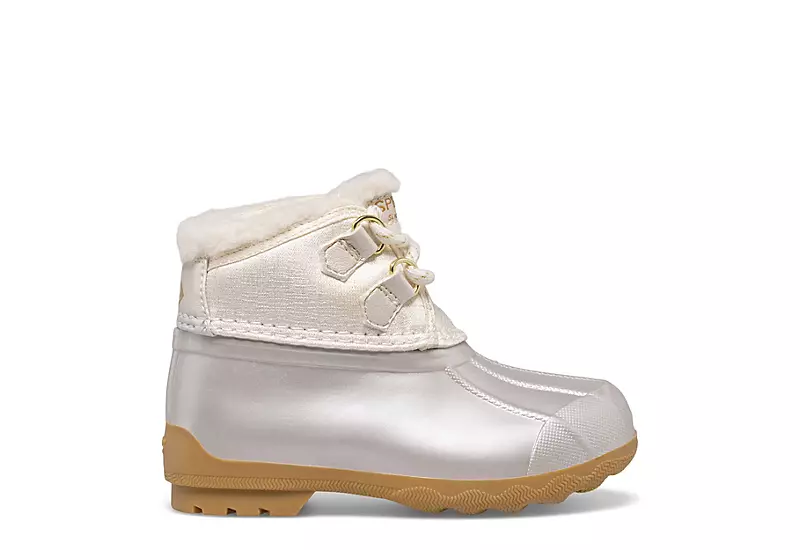 Sperry Girls Infant Port Alpine Rain Boot - White 2 Sperry Girls Infant Port Alpine Rain Boot - White - Image 2
