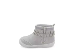 Stride Rite Girls Infant Crib Bianca Boot - Grey -Fashion Shoe Store US 01 702617 03