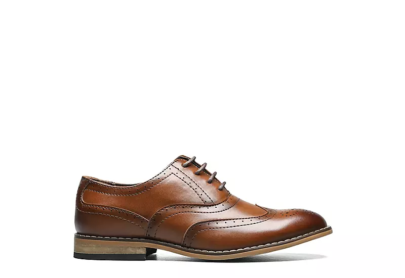 Stacy Adams Boys Dunbar Oxford - Cognac 2 Stacy Adams Boys Dunbar Oxford - Cognac - Image 2