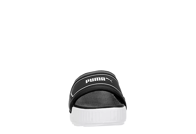 Puma Girls Karmen Slide Sandal - Black 3 Puma Girls Karmen Slide Sandal - Black - Image 3