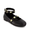 Marc Fisher Girls Tashi Buckle Dress Flat - Black