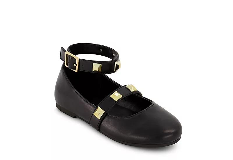 Marc Fisher Girls Tashi Buckle Dress Flat - Black 1 Marc Fisher Girls Tashi Buckle Dress Flat - Black