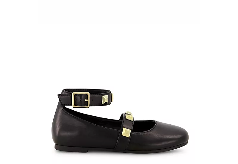 Marc Fisher Girls Tashi Buckle Dress Flat - Black 2 Marc Fisher Girls Tashi Buckle Dress Flat - Black - Image 2