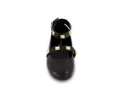 Marc Fisher Girls Tashi Buckle Dress Flat - Black 9 Marc Fisher Girls Tashi Buckle Dress Flat - Black -Fashion Shoe Store US 01 702956 02