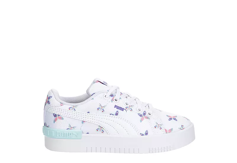 Puma Girls Little Kid Jada Sneaker - White 2 Puma Girls Little Kid Jada Sneaker - White - Image 2