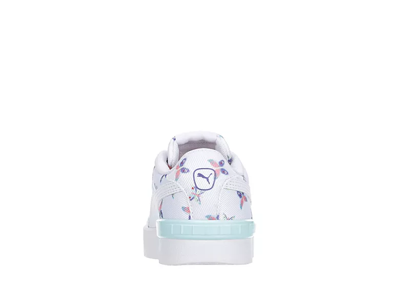 Puma Girls Little Kid Jada Sneaker - White 5 Puma Girls Little Kid Jada Sneaker - White - Image 5