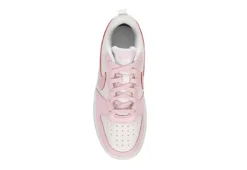 Nike Girls Court Borough 2 Low Top Sneaker - White -Fashion Shoe Store US 01 807984 05