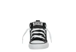 Converse Boys Chuck Taylor All Star Street Mid Sneaker - Black -Fashion Shoe Store US 01 808318 02