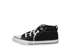 Converse Boys Chuck Taylor All Star Street Mid Sneaker - Black -Fashion Shoe Store US 01 808318 03