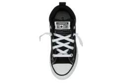 Converse Boys Chuck Taylor All Star Street Mid Sneaker - Black -Fashion Shoe Store US 01 808318 05