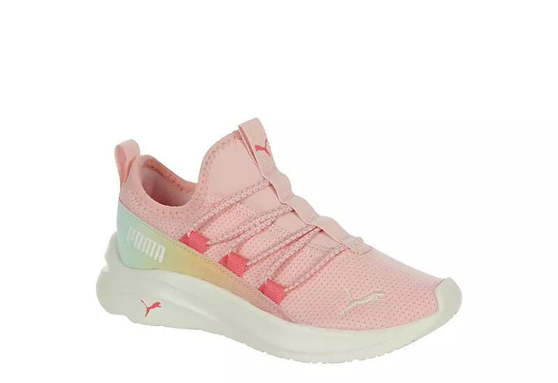 Puma Girls Softride One4all Sneaker - Pink 1 Puma Girls Softride One4all Sneaker - Pink